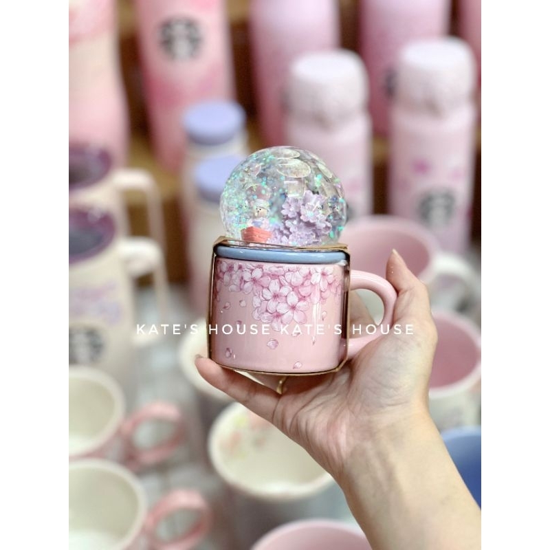 Starbucks Ceramic Thermos Bottle Sakura Taiwan Collection 2024 HCM