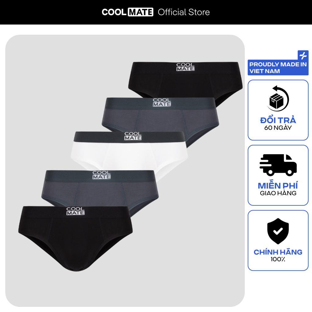 Combo 5 Brief Bamboo Triangle underwear Coolmate brand Shopee