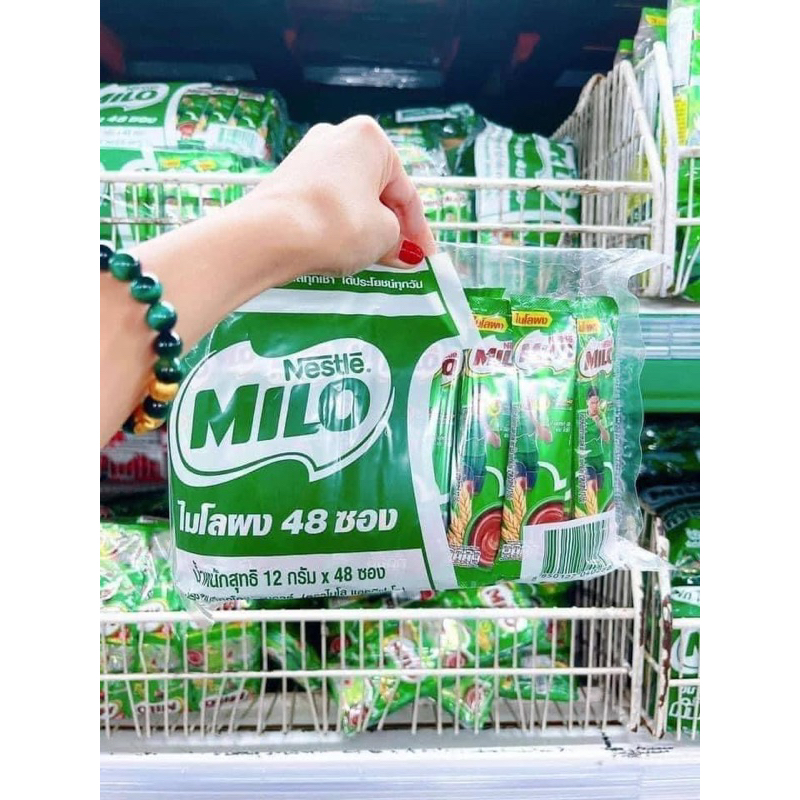  Hot Item 1 Bag Of 48 Small Packets Of MILO Powder THAILAND Instant 