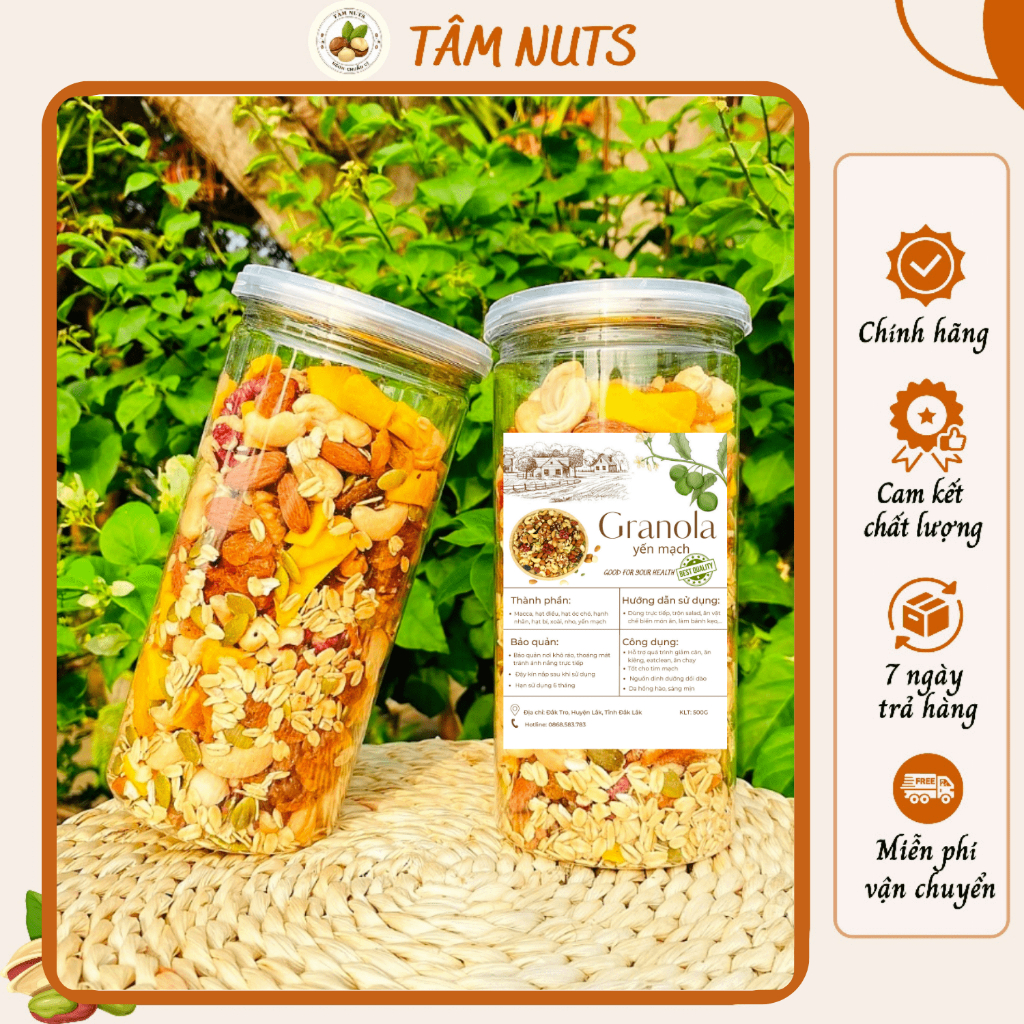 (500g Jar) SuperGrain Oat Granola, Premium Weight Loss Diet Cereal For