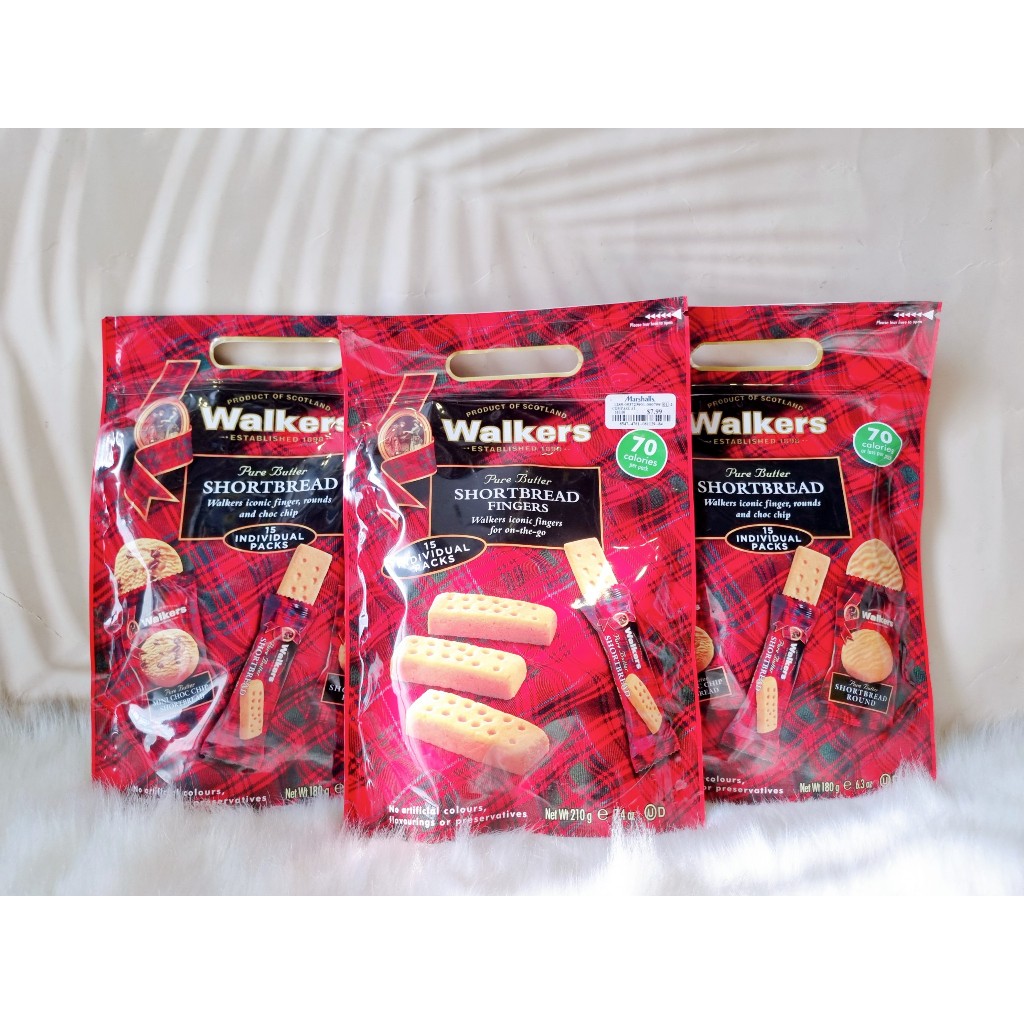 [Us Product] Walkers ShortBread Fingers Butter Biscuits 210g Shopee Singapore