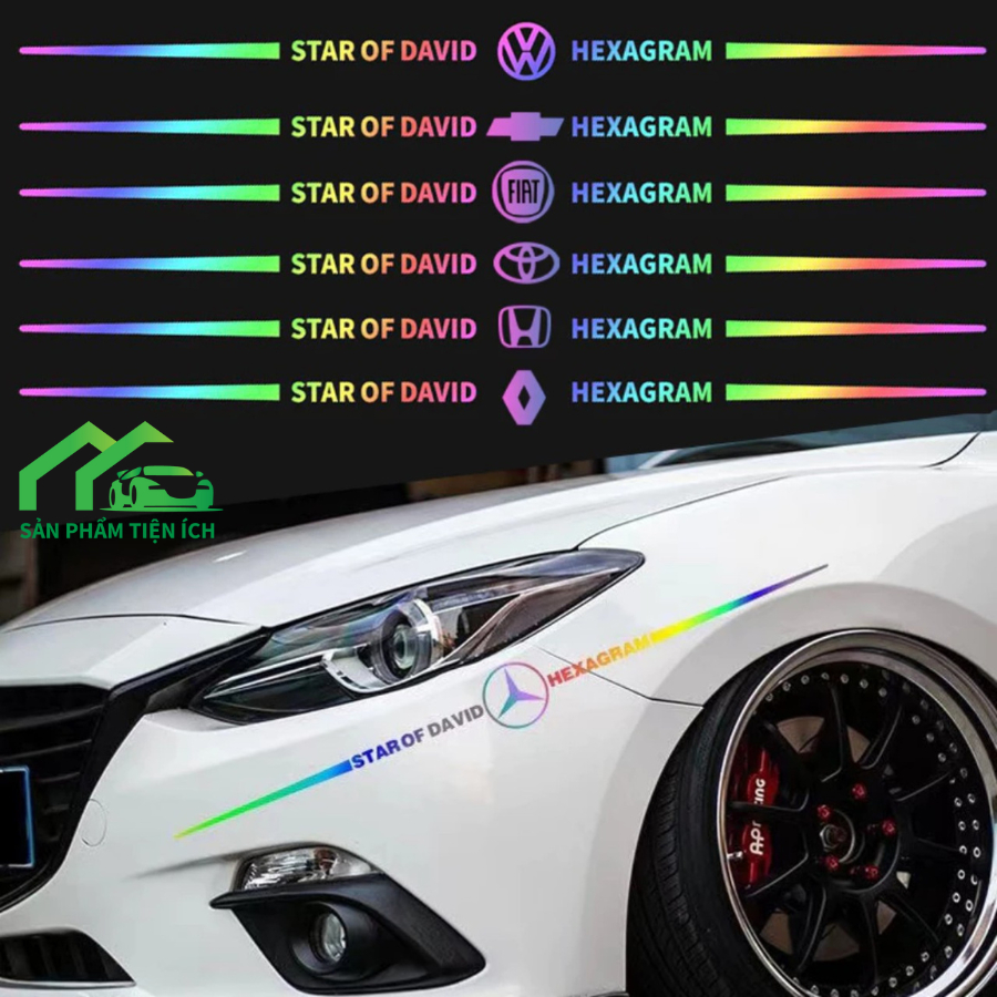 Laser Color Reflective Car Stickers, Waterproof Material Car Decals ...