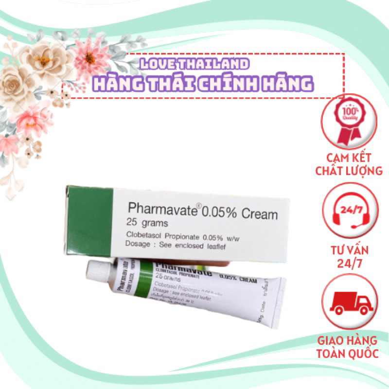 Pharmavate Cream Thailan Tube 25g Psoriasis To Support Atopic 