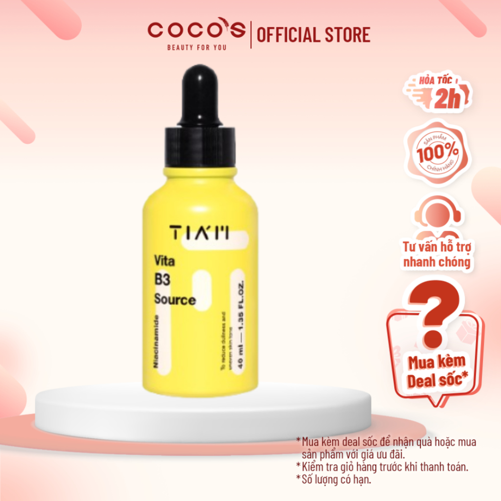 Tiam Vita B3 Source Serum (10% Niacinamide + 2% Arbutin), Brightening ...