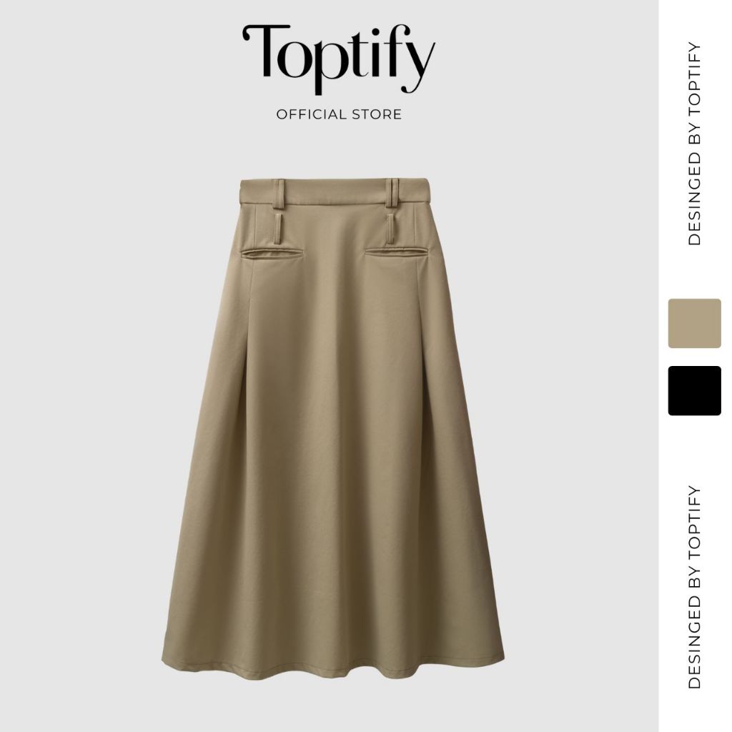 Toptify women s long khaki Skirt long form Surgical bag Wendy Skirt TFV20 Shopee Singapore