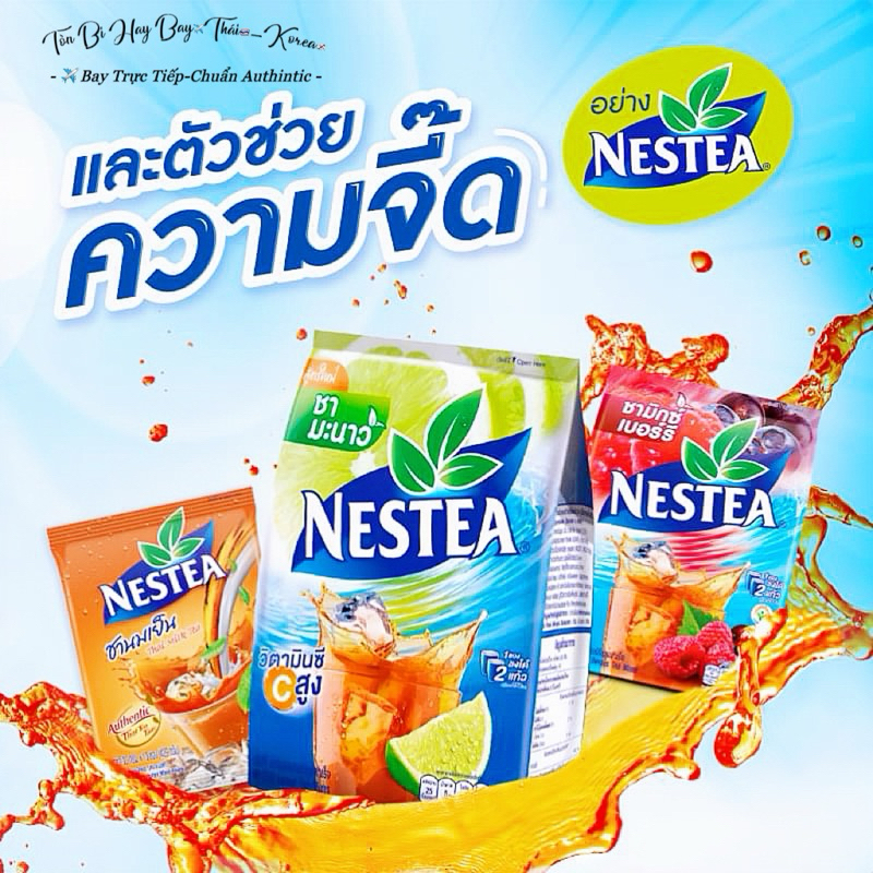 Nestea Thailand Milk Tea And Fruit Tea (Milk Tea - 13 Packs, Lemon Tea ...