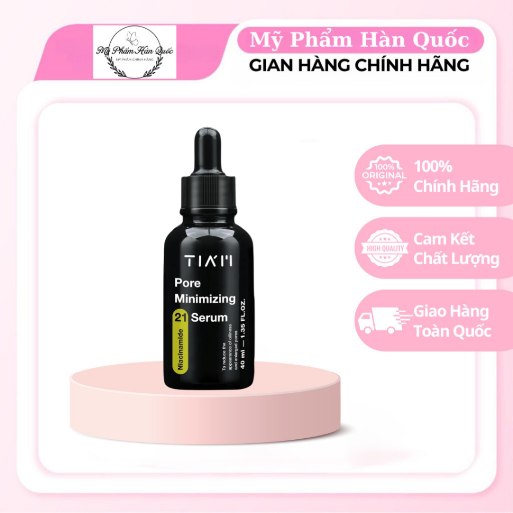 Tiam Pore Minimizing 21 Niacinamide 20% + Zinc 1% Minimizing Pore Serum ...