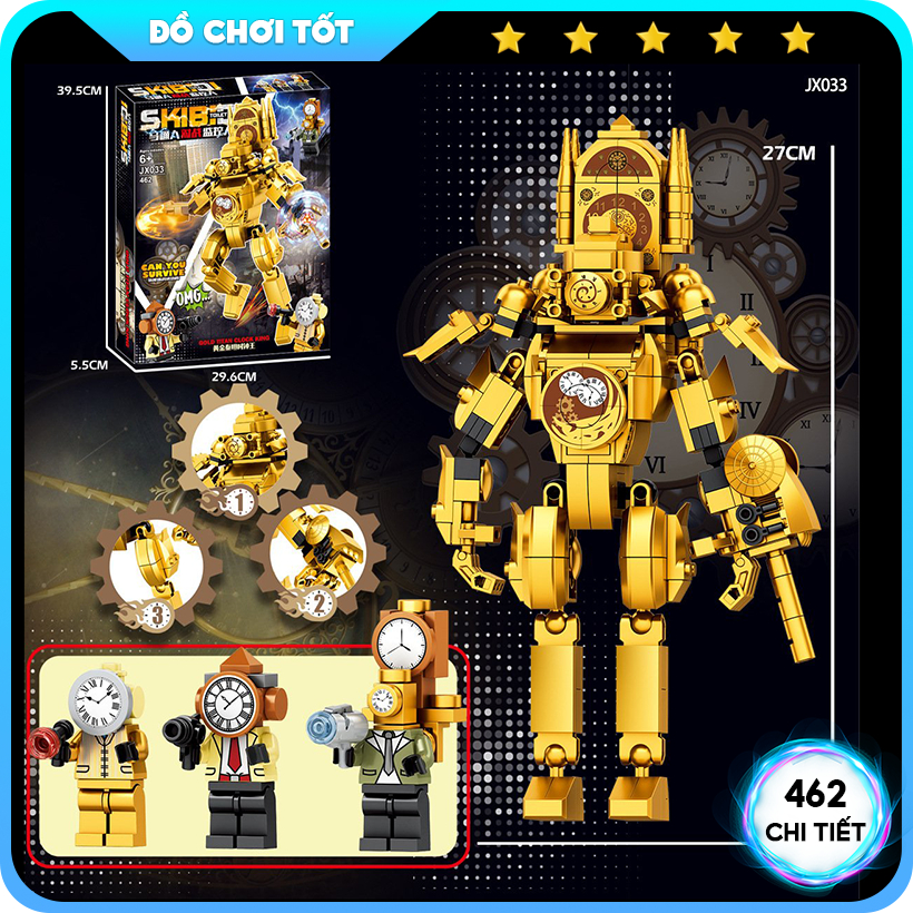 Lego Skibidi Toilet Titan Clock Man 460pcs Assembled Model Skibidi ...