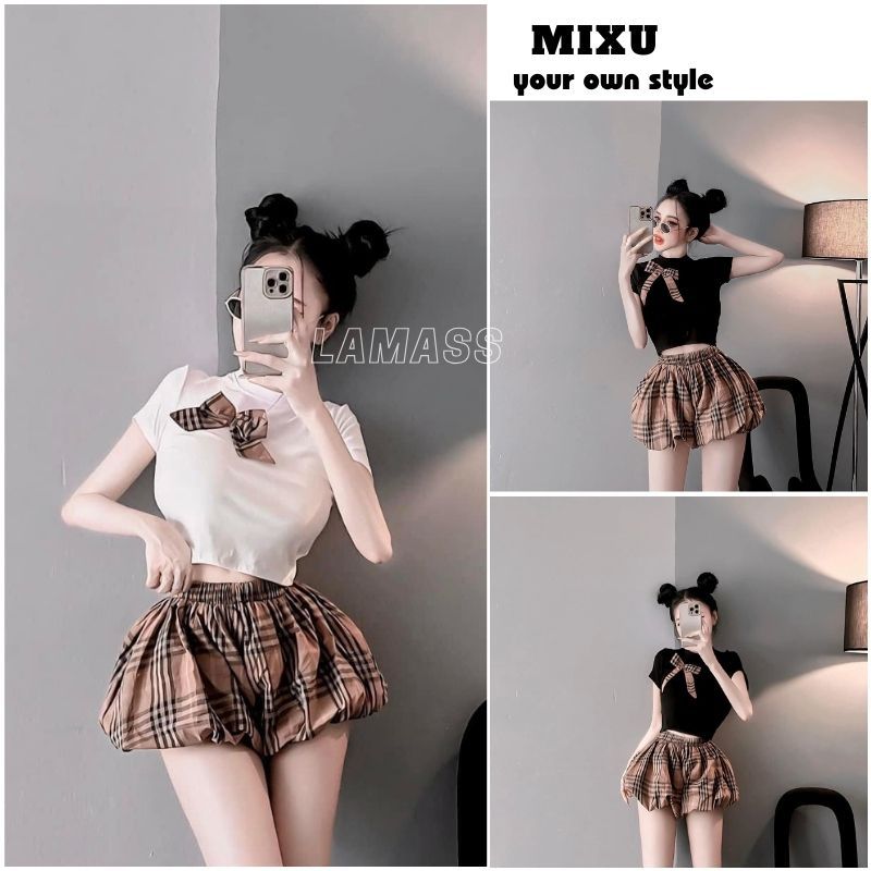 Very short shirt top