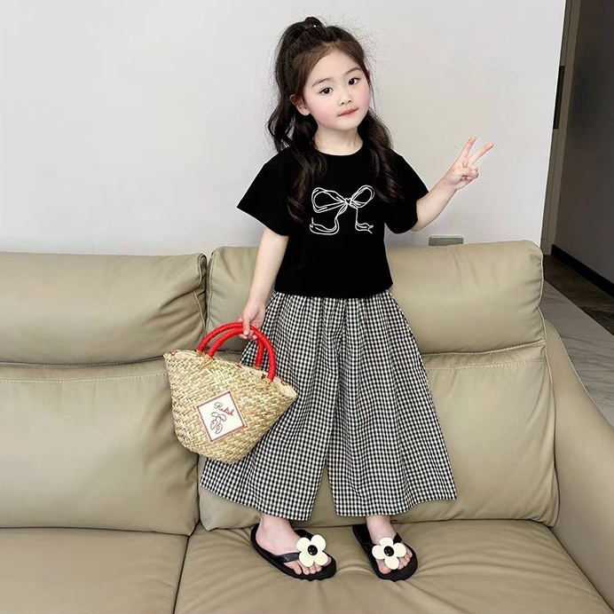 Baby girl clothes set short sleeve baby girl outfit combined