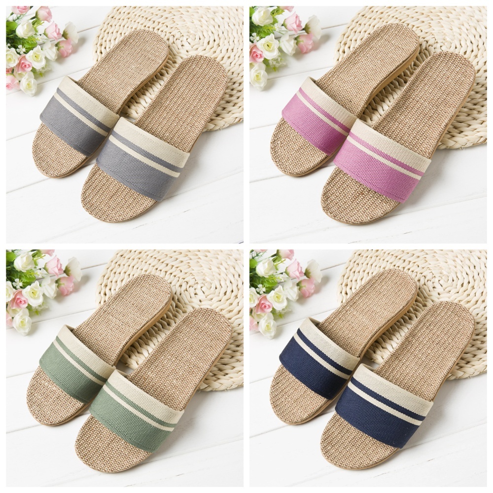 Organic Fabric Sole Slippers Imported Goods Environmentally Friendly Material Super Light Anti Slip Shopee Singapore