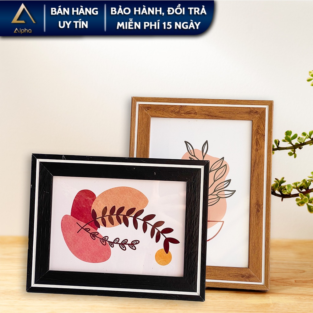 Desktop photo frames with wood grain striped pattern A5 A6 B6 ALPHA ...
