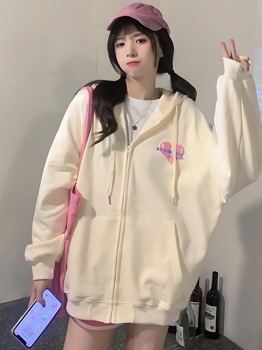 Korean Chic Suede Zipper Jacket
