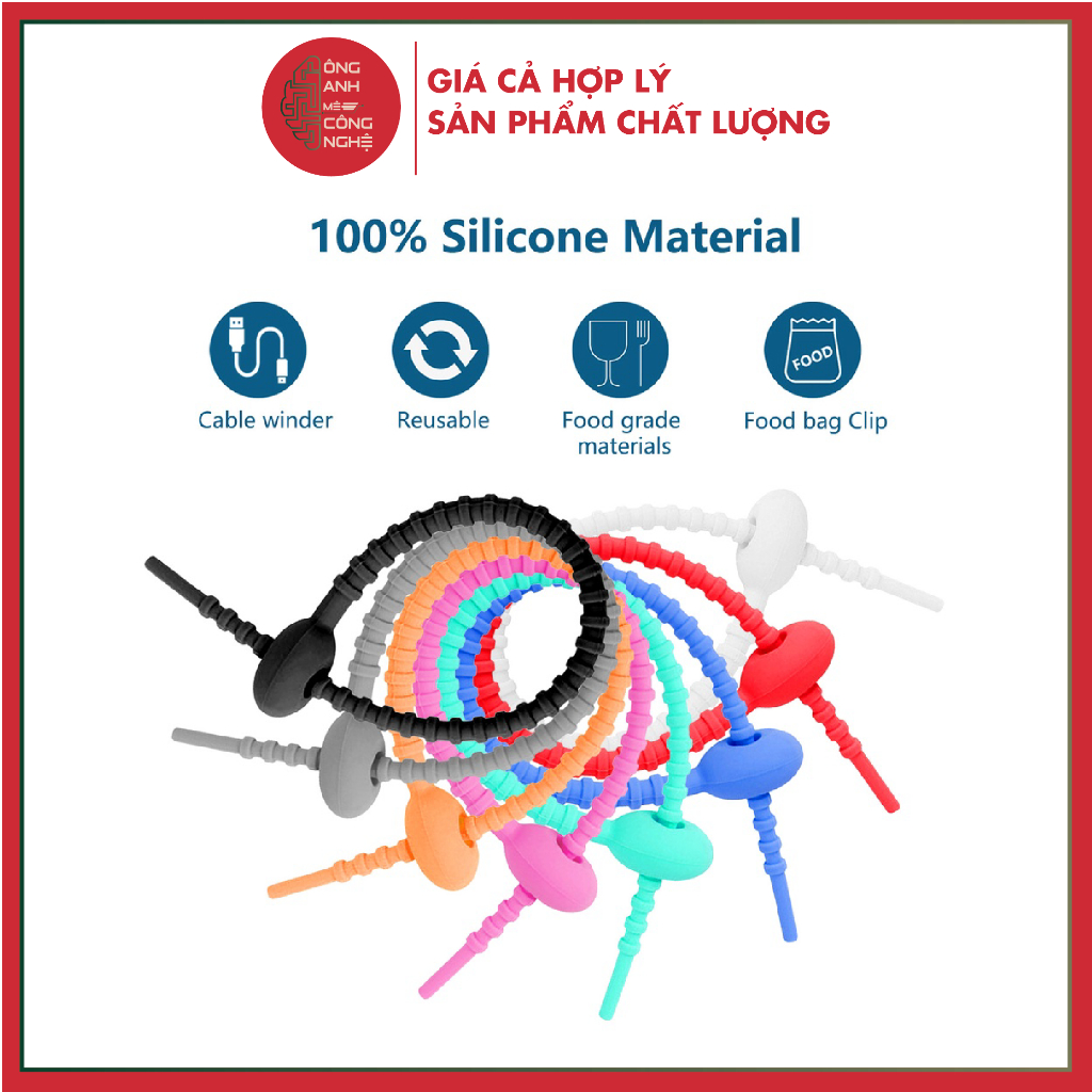 5 DIY Silicone Data Cable Wraps 14cm Many Colors Optional [PKK11 ...