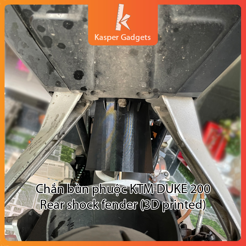 Rear Fenders rear Fork KTM DUKE 200 rear shock fender (3D) | Shopee ...