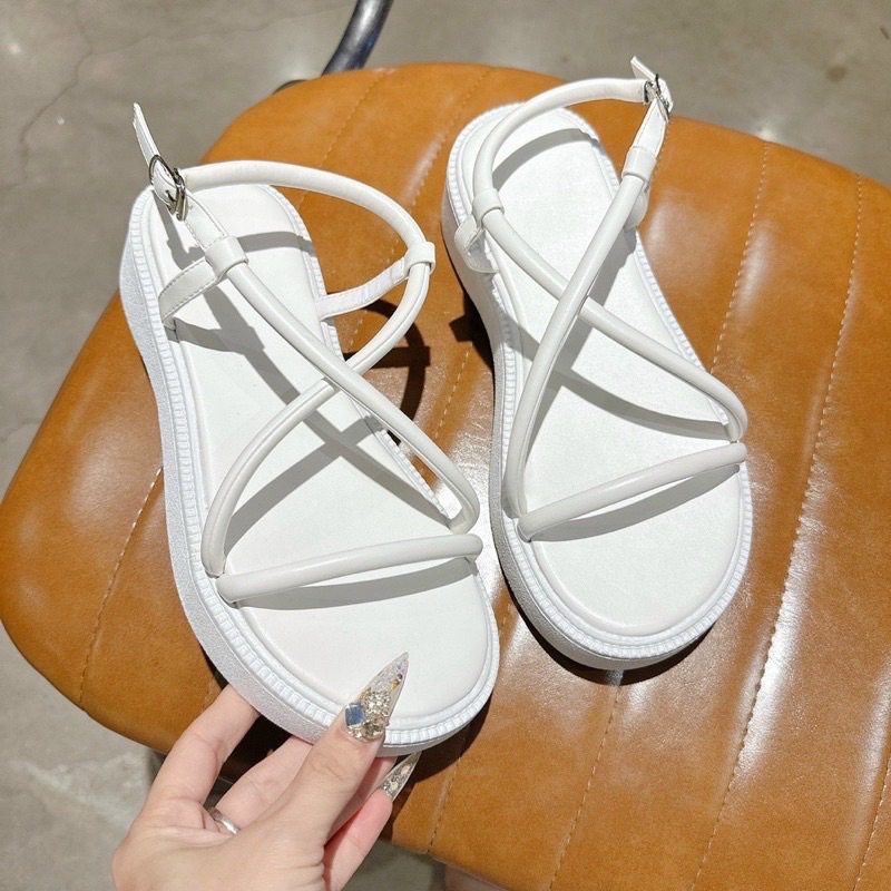 Cross legged ix Round Stake sandal School Shoes Shopee Singapore