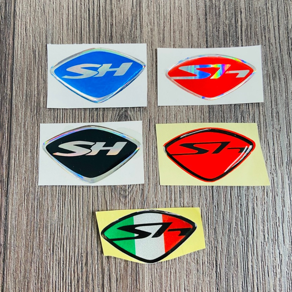 Embossed SH mask LOGO sticker decorative stickers for honda SH 125, 150 ...