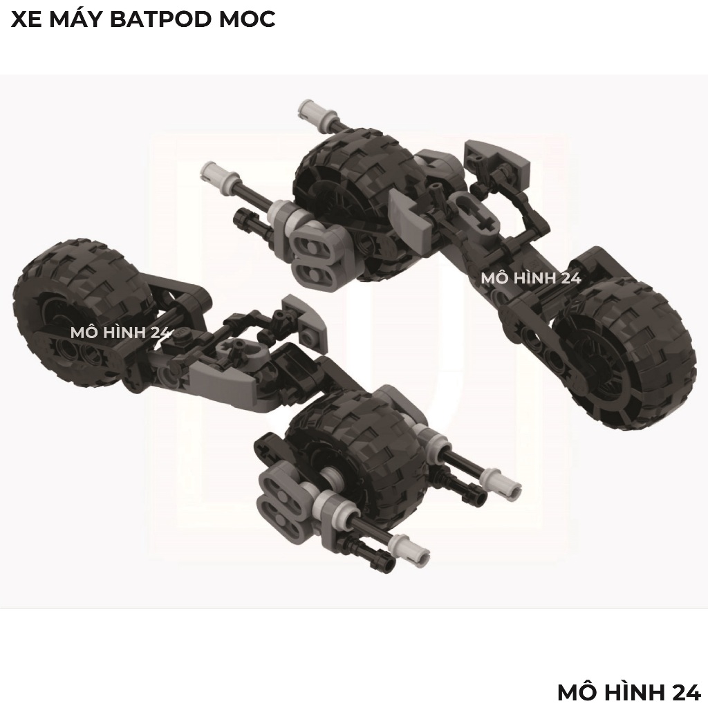 Toy Assembled Model Batpod MOC mini batman batman batmobile Homemade ...