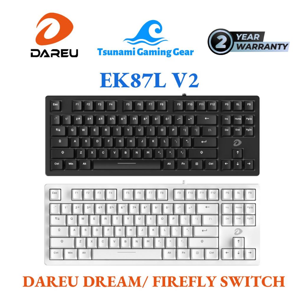 DareU EK87L v2 mechanical keyboard - 87 keys - No led (DareU Dream ...