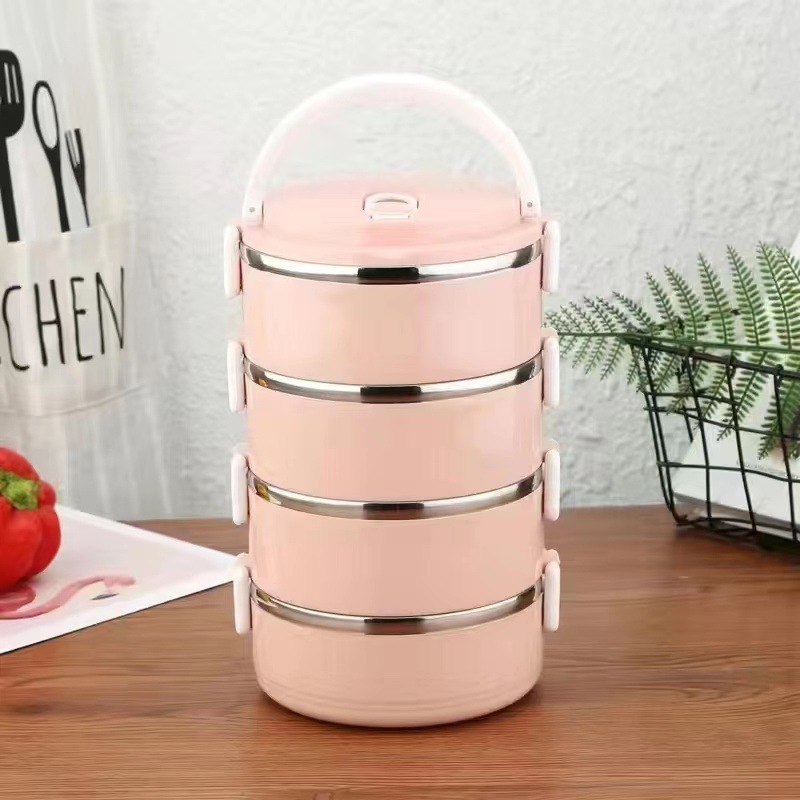 bag 4-storey Heat-Retaining Rice Cage, Stainless Steel Intestine