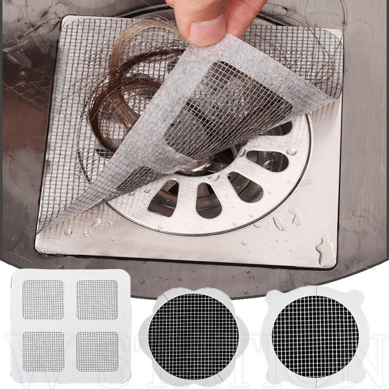 Disposable Sink Filter Mesh Bathroom Paste To Prevent Drain Clogging