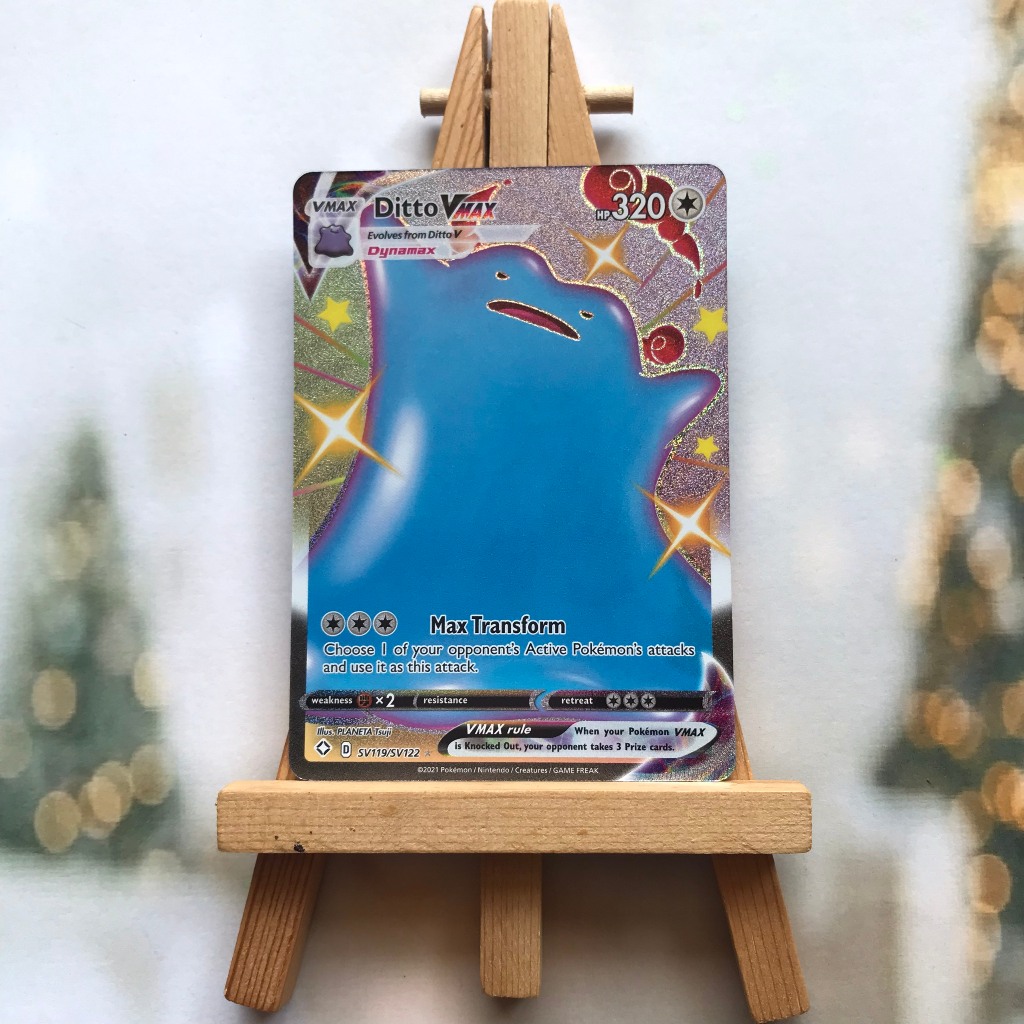 Pokemon Ditto VMAX SV119/SV122 Picture Cards - Shiny Rare English Cards ...