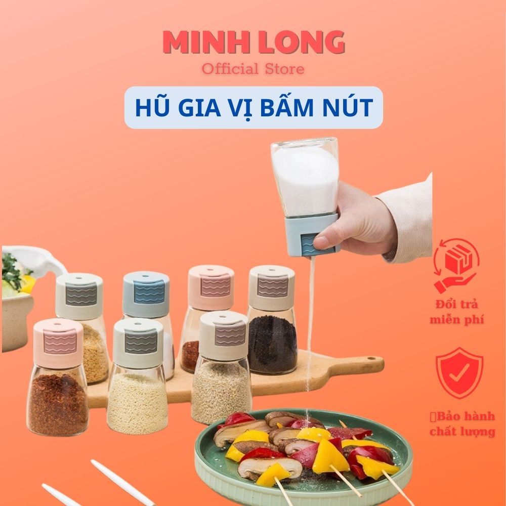 Spice jar with button ️ Smart button glass spice jar | Shopee Singapore