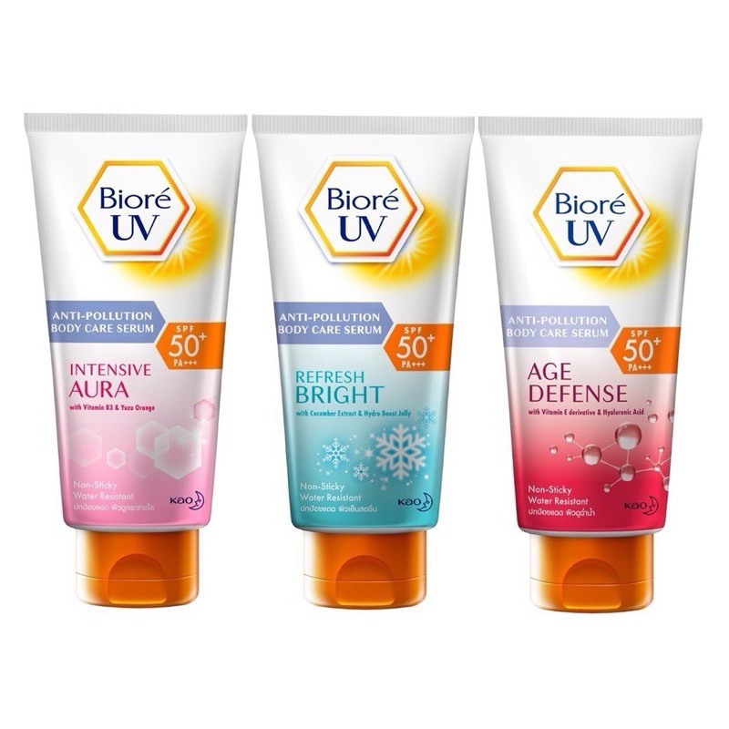 [New Model] 3 Types Of Bioré Body Sunscreen Serum 50+ PA++ | Shopee ...