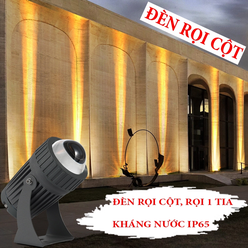 Column spotlight, wall spotlight, IP65 waterproof outdoor spotlight ...