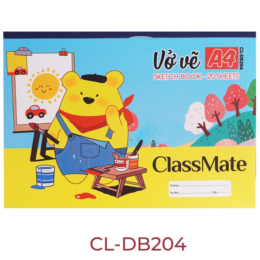 A4 CLASSMATE Art Drawing Notebook 20 Pages 120gsm Suitable for Children ...