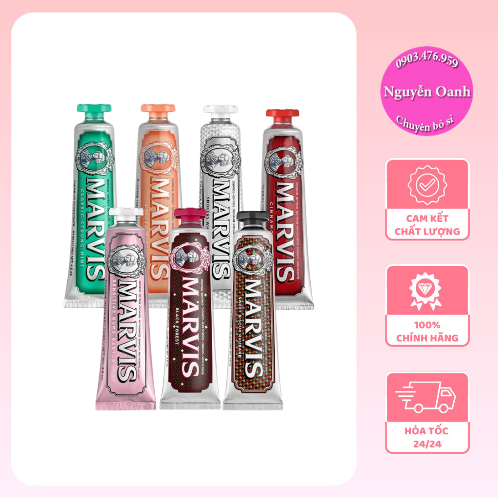 Fire 24/24 Genuine Italian Marvis Toothpaste - Supports teeth whitening ...