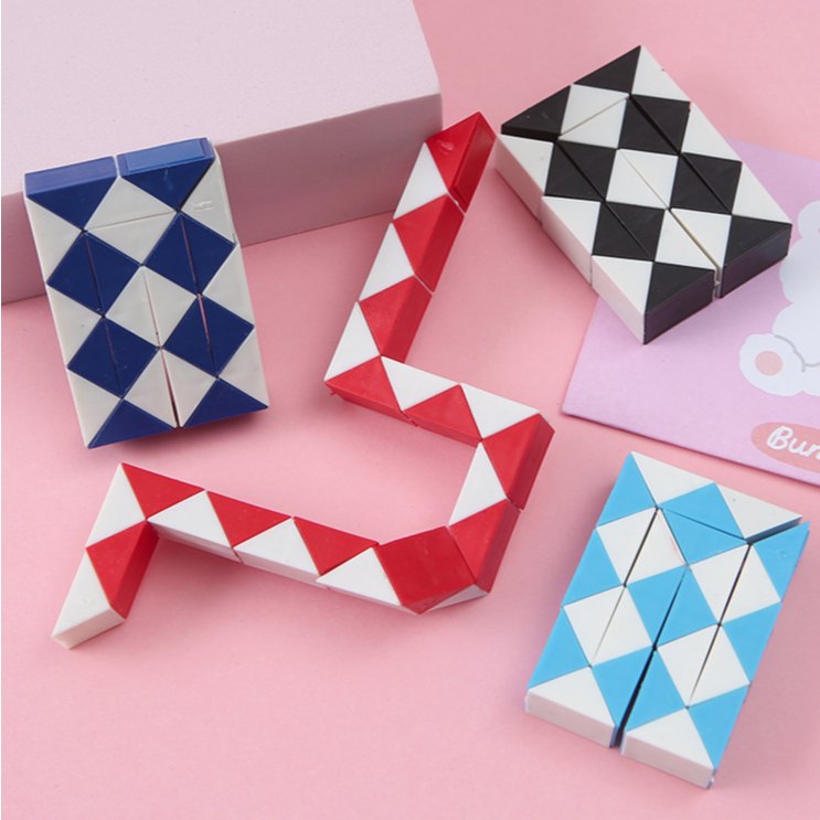 Magical 3D Rubik's Cube in the shape of a mini snake | Shopee Singapore