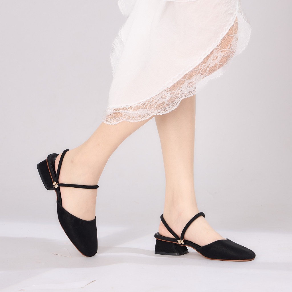 MWC G058 High Heels - Basic Style Oval Round Toe High Heels, 2 in 1 ...