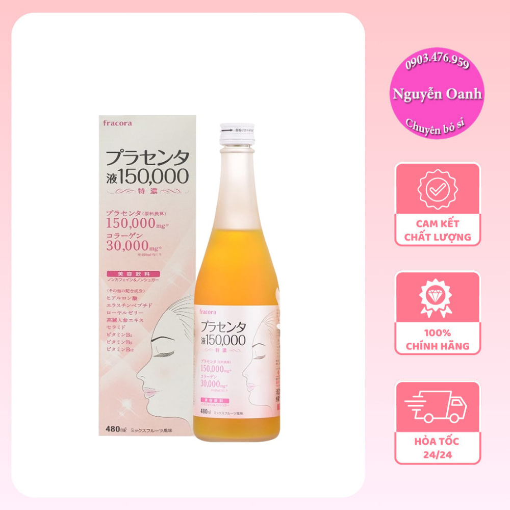 Fire 24/24 Fracora Placenta Collagen Placenta Drink 100,000mg (480ml ...