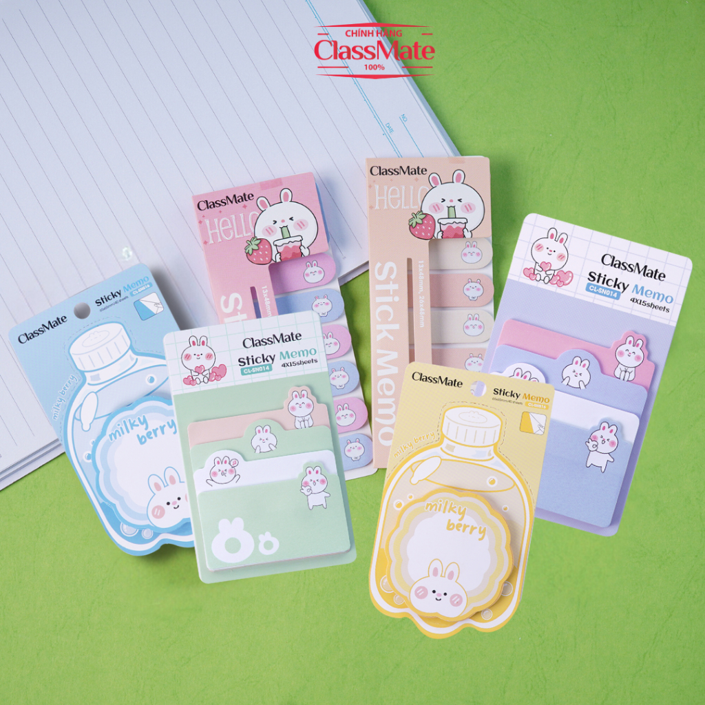 CLASSMATE Note Paper, Rabbit-shaped Sticky Notes in Various Sizes for ...