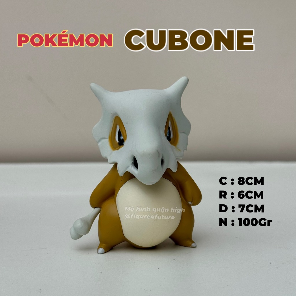 POKÉMON (Available - F1 - 8Cm) Super cute 8cm tall Pokemon Cubone model ...