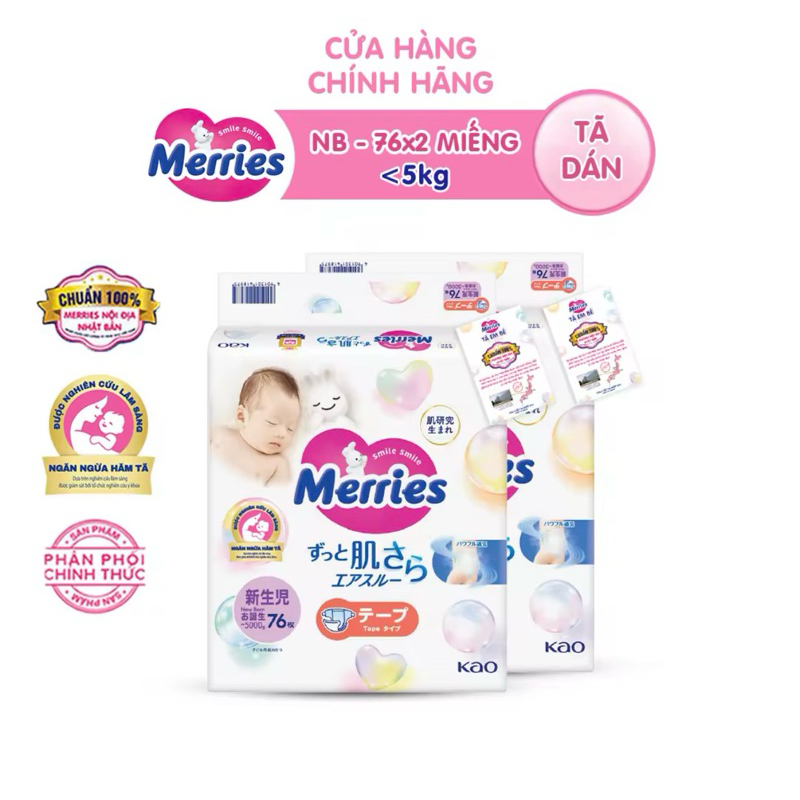 Diapers / Diapers Merries Diapers NB 90 Pieces | Shopee Singapore