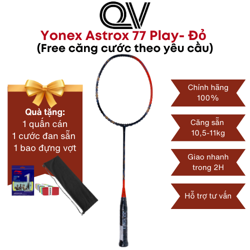 Badminton Racket Yonex Astrox 77 play Genuine Quoc Viet Badminton Is ...