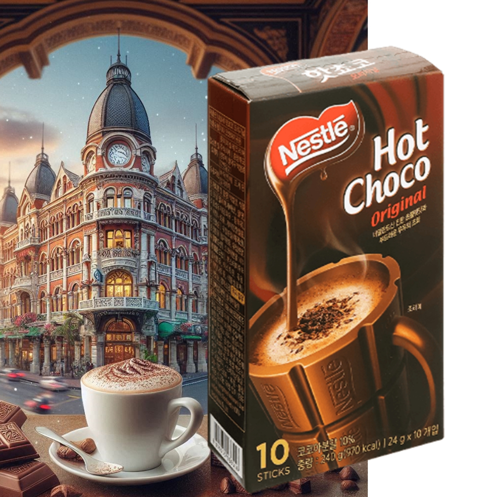 Nestle Hot Choco Cacao Hot Chocolate from Korea 240g (10x24g) | Shopee ...