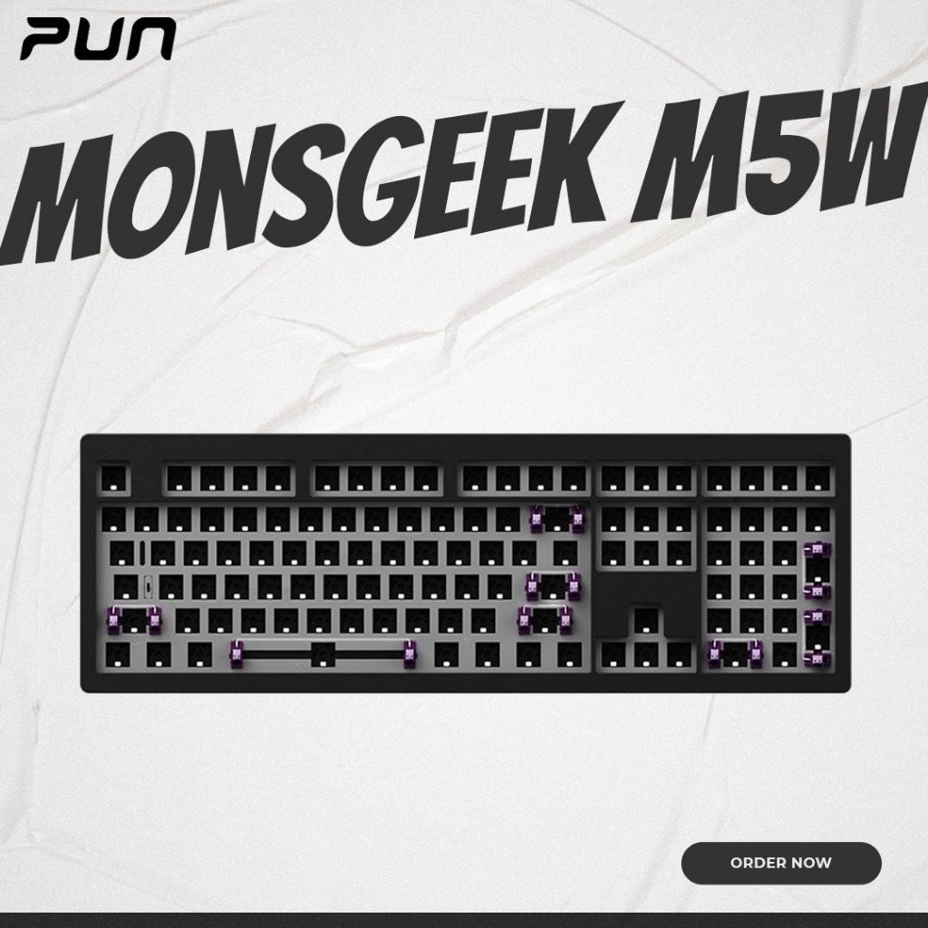Monsgeek M5W mechanical keyboard KIT | 3modes | Aluminum Case | Rgb ...