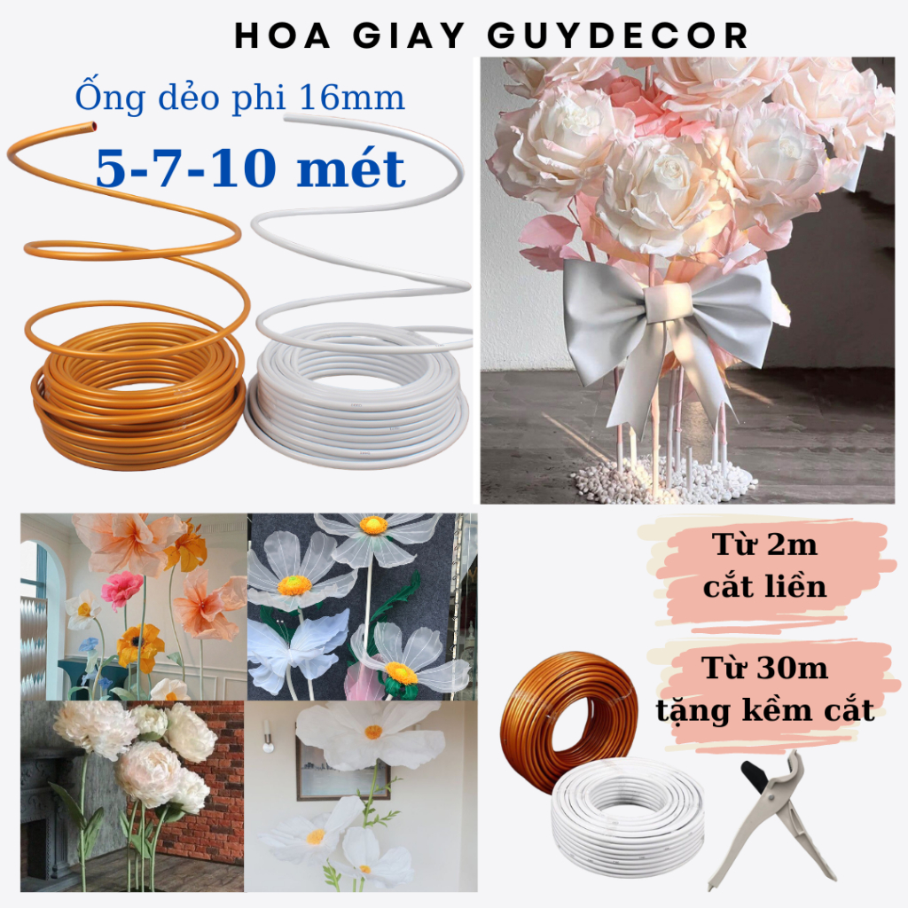 16mm decorative flexible tube 5m-7m-10m, flexible plastic tube to make ...