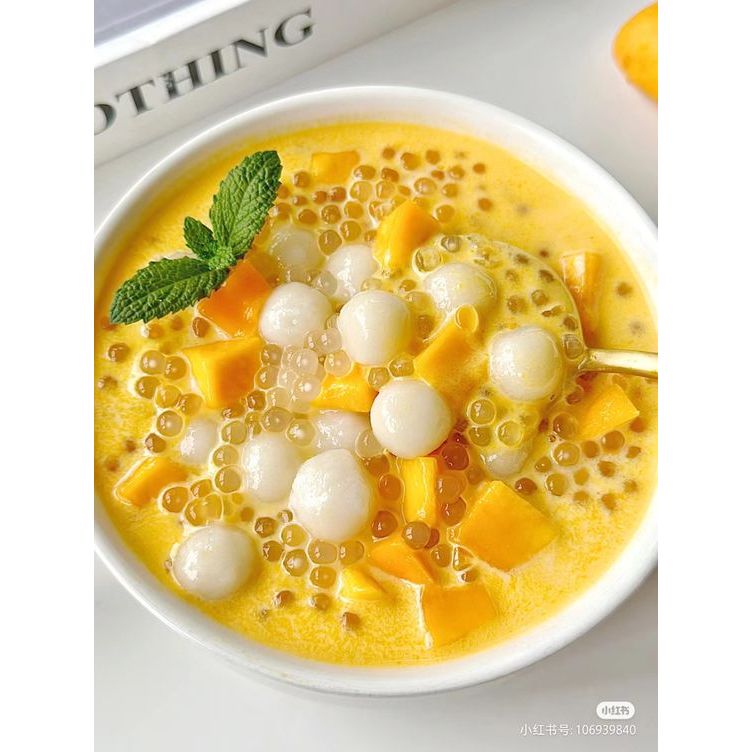 Mango Tea with White Pearl Sticky Rice Balls | Shopee Singapore
