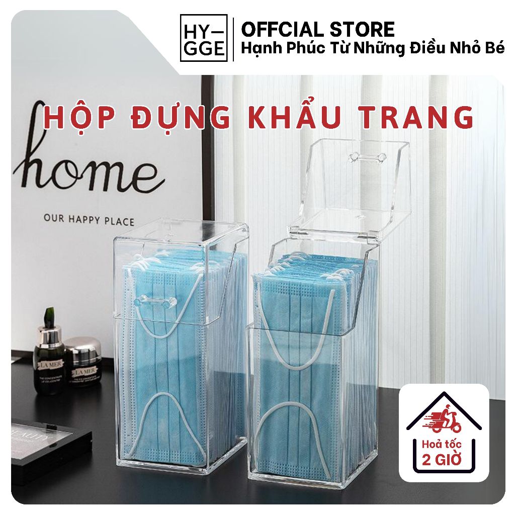 Transparent Plastic Mask Box with Compact Dustproof Lid for Multi ...