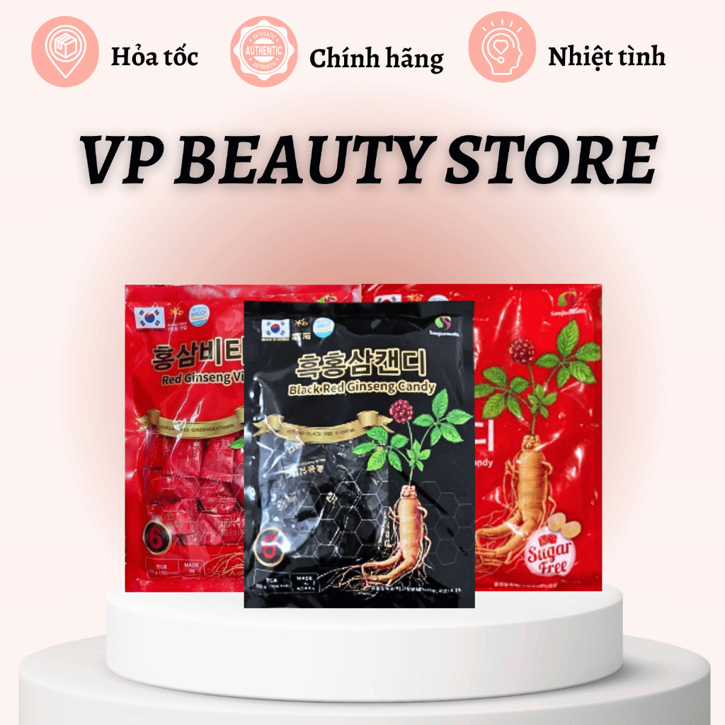 Samjin Korean Red Ginseng Extract Vitamin Supplement Candy - 200g ...