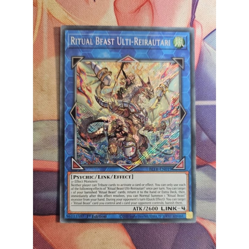 Yugioh Card : Ritual Beast Ulti-Reirautari (TCG) | Shopee Singapore