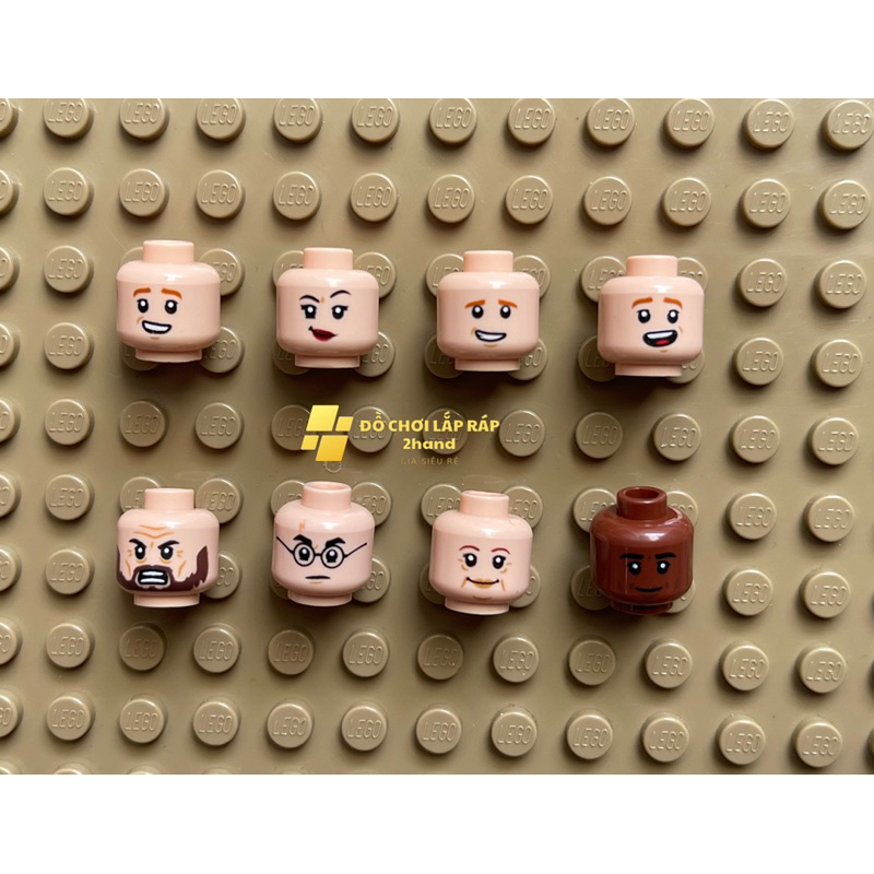 Genuine assembly toys - character heads, genuine minifigures heads ...