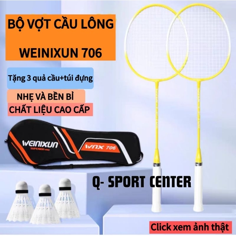 Weinixun 706 Badminton Racket Set Standard Sports Badminton Training ...