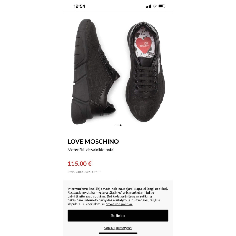 Love moschino black sneakers hotsell