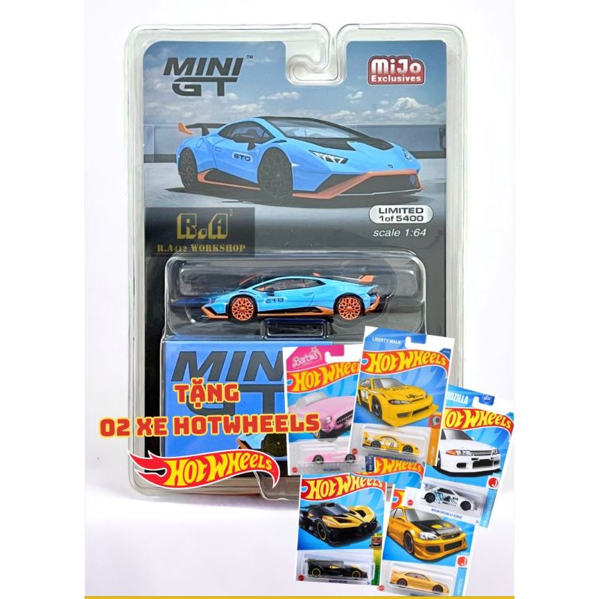 Minigt CHASE 475 LAMBORGHINI HURACAN STO Blu Laufey (Ver. Us Card ...