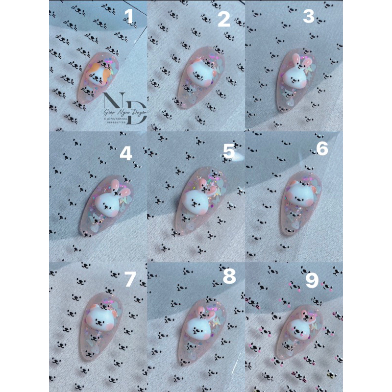 Korean charm sticker (Black) | Shopee Singapore